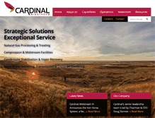 Tablet Screenshot of cardinalmidstream.com